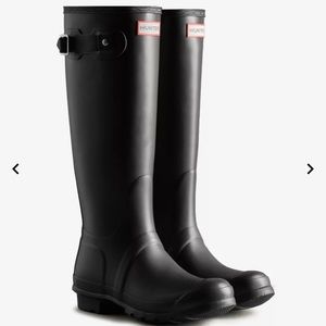 Hunter Rain Boots, Black (Women's Original Tall)